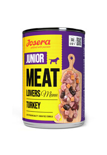 JOSERA Meat Lovers Junior Menu Indyk mokra karma dla szczeniąt 400g