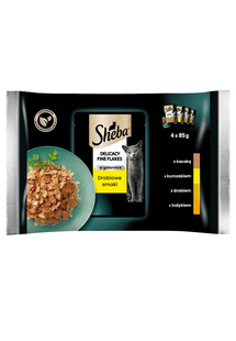 SHEBA Delicacy in Jelly Smaki Drobiowe, 52 x 85g - mokra karma dla kota w formie saszetki w galaretce 52 x 85g