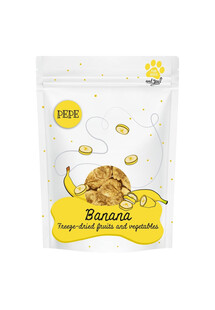 PAKA ZWIERZAKA PEPE Freeze-dried banan 20 g liofilizowane owoce dla psa