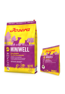 JOSERA Miniwell 10kg dla dorosłych psów ras małych + 900g GRATIS