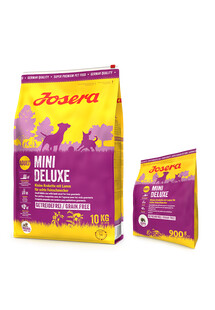 JOSERA Mini Deluxe 10 kg dla psów dorosłych ras miniaturowych + 900g GRATIS