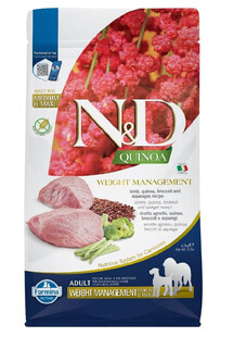 N&D Quinoa Dog Adult medium maxi Weight management lamb, broccoli 2,5 kg