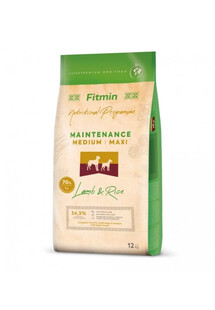 dog medium maxi lamb rice 12 kg