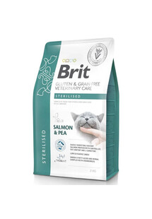 Grain Free Veterinary Care Cat Sterilised Salmon Pea 2 kg