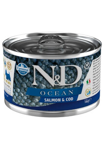 N&D Ocean Dog Salmon, codfish 140 g łosoś i dorsz