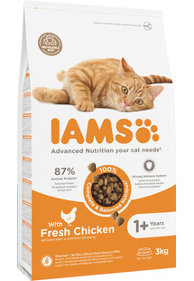 IAMS Cat Adult All Breeds Chicken 3 kg - sucha karma dla dorosłych kotów