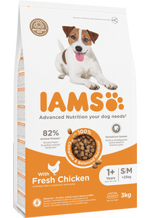 IAMS ProActive Health Adult Small & Medium Breed Chicken 3 kg- sucha karma dla dorosłych psów ras małych i średnich