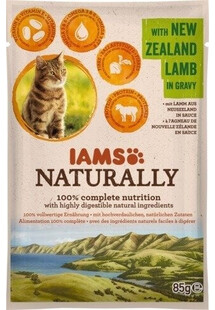 IAMS Naturally Adult Cat with New Zealand Lamb in Gravy 85 g karma mokra dla kota