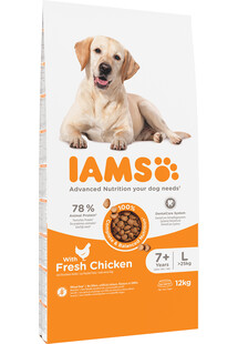 IAMS For Vitality Senior Large Breed Chicken 12 kg- sucha karma dla starszych psów