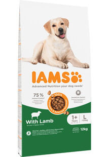 IAMS For Vitality Adult Large Breed Lamb, 12 kg - sucha karma dla dorosłych psów, ras dużych, 12 kg