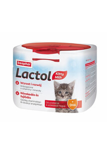 BEAPHAR Lactol - KITTY MILK 500g mleko dla kociąt + zestaw do karmienia GRATIS