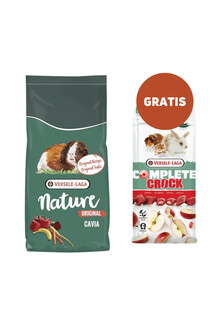 VERSELE-LAGA Cavia Nature Original 9 kg karma dla kawii domowej + przysmak Crock Complete Apple 50g jabłkowy GRATIS