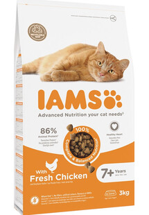 IAMS For Vitality Cat Senior Chicken 3 kg sucha akrma dla starszych kotów