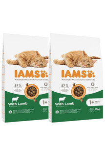 IAMS for Vitality sucha karma dla dorosłych kotów z jagnięciną 20 kg (2 x10 kg)