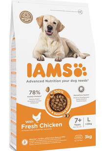 IAMS For Vitality Senior Large Breed Chicken 3 kg -sucha karma dla psów ras dużych