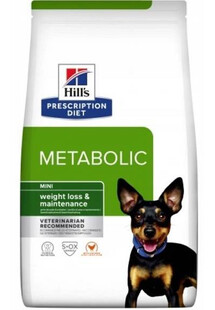 HILL'S Prescription Diet Canine Metabolic Mini, 6 kg - karma dla dorosłych psów małych ras z nadwagą + 1 puszka Hill's GRATIS