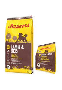 JOSERA Lamm&Reis 12,5kg dla dorosłych psów z jagnięciną + 900g GRATIS