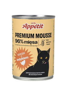 APPETIT PREMIUM Mousse z indykiem dla kota 400 g