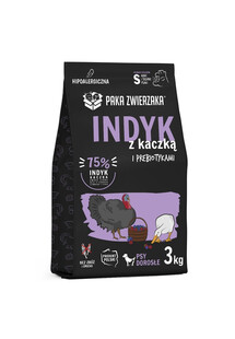 PAKA ZWIERZAKA Seventh Heaven  Indyk z kaczką 3 kg sucha karma dla psów S