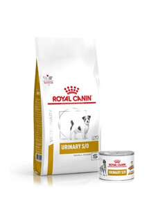 ROYAL CANIN Dog urinary small - sucha karma dla psów ras małych, ze schorzeniami dolnych dróg moczowych + karma mokra RC Urinary 12 x 200g