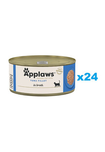 APPLAWS Natural Cat Food Tuna Fillet in Broth 24x70 g filet z tuńczyka w bulionie dla kotów