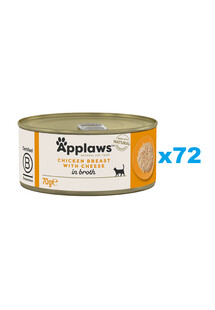 Applaws Natural Cat Food Chicken & Cheese 72x70 g mokra karma dla kotów kurczak z serem