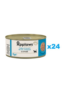 Applaws Natural Cat Food Tuna Fillet with Cheese 24x70 g mokra karma dla kotów tuńczyk z serem w bulionie