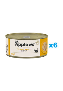 Applaws Natural Cat Food Chicken Breast 6x156 g mokra karma dla kotów z kurczakiem w bulionie