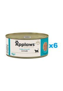 Applaws Natural Cat Food Tuna Fillet 6x156 g mokra karma dla kotów z tunczykiem w bulionie