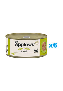 Applaws Natural Cat Food Tuna Fillet with Seaweed 6x156 g mokra karma dla kotów tuńczyk z wodorostami w bulionie