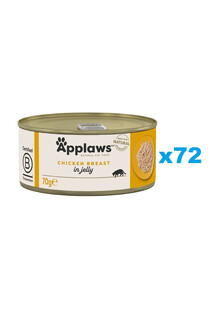 APPLAWS Natural Cat Food Chicken Breast in Jelly 72x70g kurczak w galaretce dla kotów