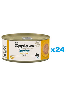 APPLAWS Natural Cat Food Senior Chicken in Jelly 24x70 g kurczak w galaretce dla starszych kotów