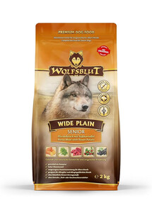 WOLFSBLUT Wide Plain Senior 12,5 kg karma z koniną i słodkimi ziemniakami dla starszych psów alergików