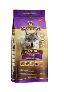 WOLFSBLUT Black Bird Adult 12,5 kg karma z indykiem i słodkimi ziemniakami dla psów