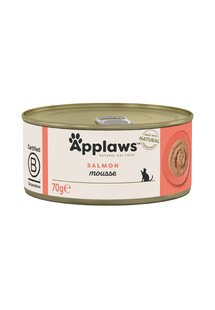 APPLAWS Cat Mousse Tin, 70 g Salmon - mokra karma dla kota z łososiem