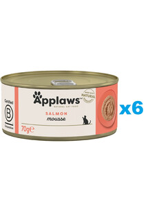 APPLAWS Cat Adult Mousse Salmon mus z łososiem 6x70 g