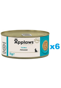 APPLAWS Cat Adult Mousse Tuna mus z tuńczykiem 6x70 g