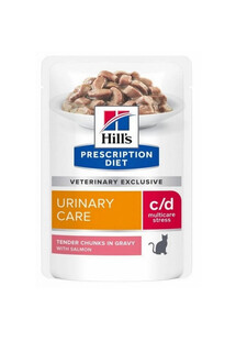 HILL'S Prescription Diet Feline c/d Urinary Stress karma mokra z łososiem 85 g