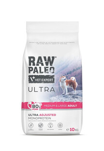 RAW PALEO Ultra Pork Medium&Large Adult 10kg wieprzowina karma dla psów ras średnich i dużych