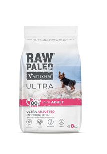 RAW PALEO Ultra Pork Mini Adult 8kg wieprzowina karma dla psów ras małych