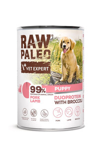 RAW PALEO Pork Lamb Puppy 400g wieprzowina z jagnięciną karma mokra dla szczeniąt