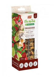 VITAPOL Vita Herbal Functional Smakers sierść i skóra 90 g przysmak dla zdrowej skóry i sierści u królika i gryzoni