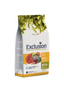 EXCLUSION Monoprotein Noble Grain S 2 kg wołowina karma dla psów małych ras