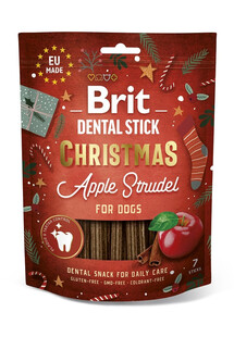 BRIT Christmas Dog Dental Snack 250 g świąteczny przysmak dla psów wspomagający dbanie o higienę jamy ustnej