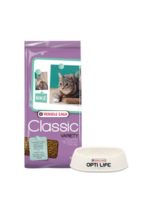 VERSELE-LAGA Karma dla kota Classic cat variety 10 kg + Miska plastikowa dla kota GRATIS