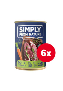 SIMPLY FROM NATURE Mokra karma dla psa Kaczka z marchewką 400 g + przysmak GRATIS