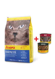 JOSERA Cat Marinesse karma hipoalergiczna 10 kg + 2 x puszka mix 200 g GRATIS