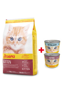 JOSERA Kitten 10 kg sucha karma dla kociąt i kotek ciężarnych lub karmiących + 2 x puszka kitten mix 200 g GRATIS