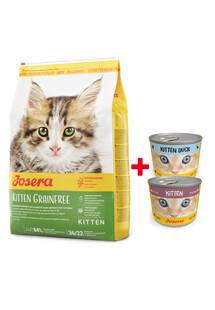 JOSERA Kitten GrainFree Sucha karma dla kociąt 10 kg + 2 x puszka kitten mix 200 g GRATIS