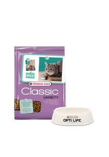 VERSELE-LAGA Classic cat variety 4 kg + Miska plastikowa dla kota GRATIS